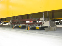 Stahlröhren-Werk mit IPT® versorgten Schwerlast Verschiebewagen
